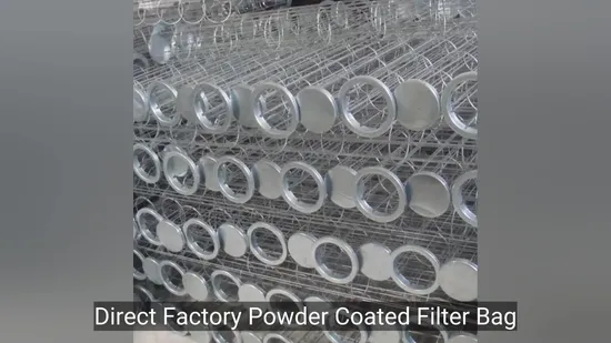 Direct Factory Powder Coated Filter Bag Cage Dust Collector Supporting Cage